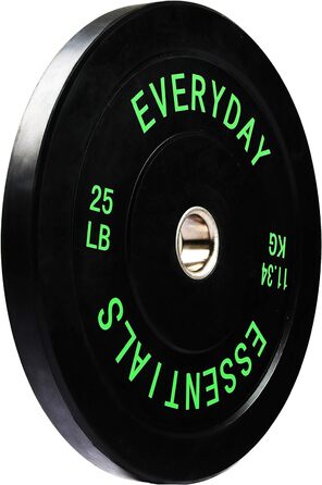 Олімпійський диск Everyday Essentials 25 фунтів, кольоровий, сталева втулка