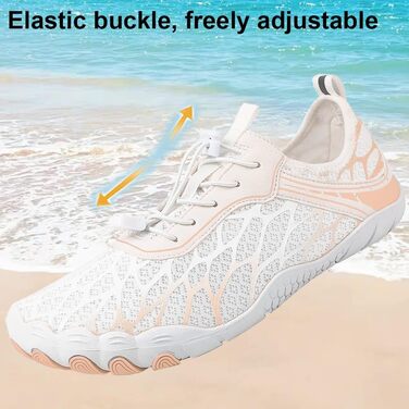 Чоловічі та жіночі аквашузи для плавання та серфінгу. Швидка сушка, дихаючі, для пляжу та басейну. Розміри 36-46, чорний/білий, рожевий/білий