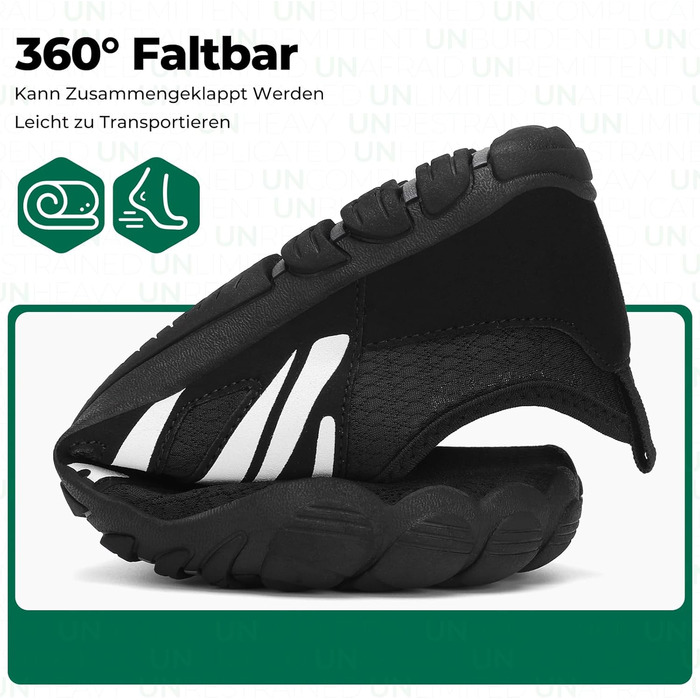 Чоловічі тапочки-шльопанці Saguaro для плавання та відпочинку, легкі, дихаючі, швидко сохнуть, широка передня частина, розмір 39-48 (EU 40, чорний)