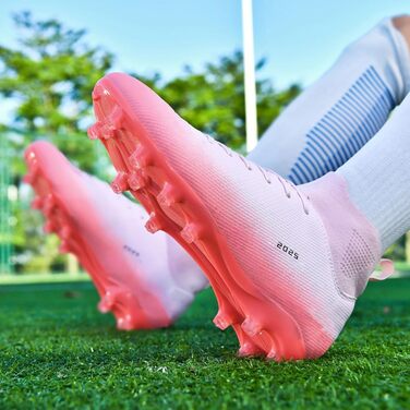 Футбольні бутси для чоловіків та жінок, зала, бейсбол, трава, бутси для юних гравців у регбі, дорослі, AG FG TF, широкі тренувальні кросівки 41.5/42 EU 2309 Ag Pink