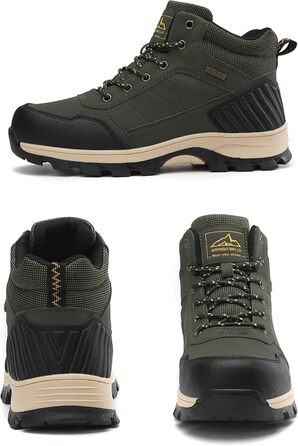 Чоловічі зимові черевики ARRIFIO BELLO: зимові черевики, вандер-черевики, трекінг черевики, утеплені, з антиковзанням, розмір 41-46, колір зелений