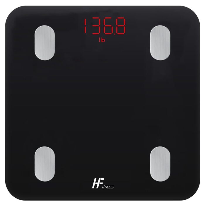 Електронна вага для тіла з платформою, 180 кг, LED дисплей, сірий колір (918BT1)