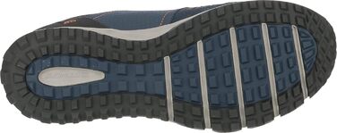 Чоловічі кросівки Skechers Escape Plan Navy Leather Mesh Orange Trim, 48.5 EU