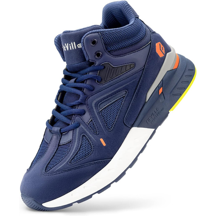 Чоловічі кросівки для бігу FitVille Extra Wide (X-Weit) - широкі, зручні, блакитні (50 EU)