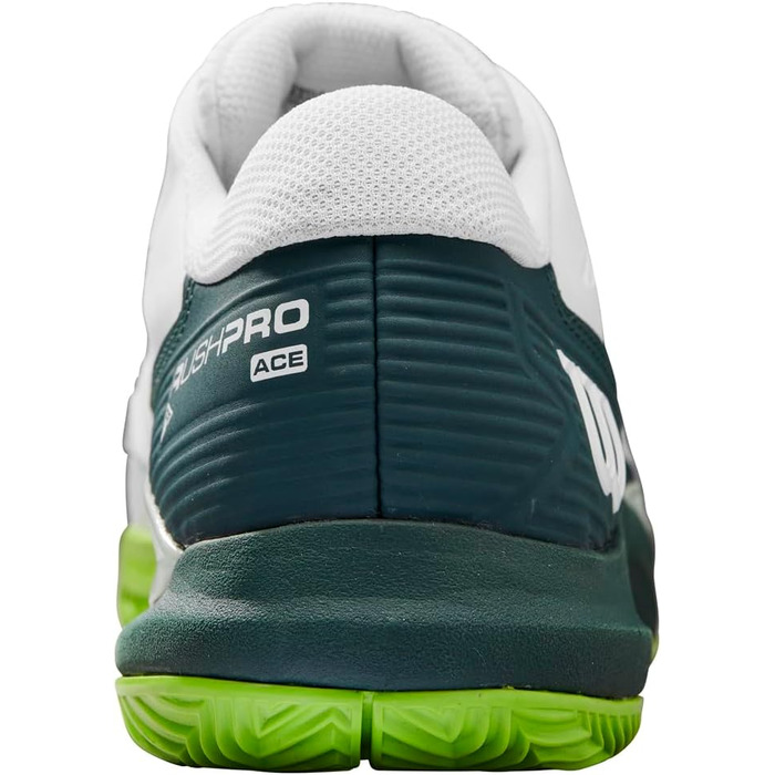 Тенісне взуття Wilson Rush Pro Ace Clay для ґрунту, розмір 47 1/3 EU, білий, Ponderosa Pine, Jasmine Green