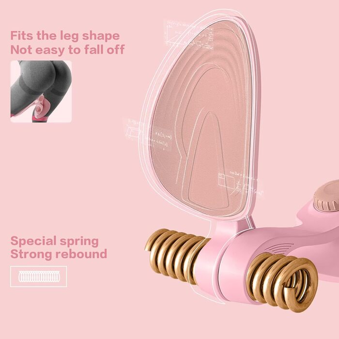 Тренування тазового дна та внутрішньої поверхні стегна: тренажер для дому, рожевий