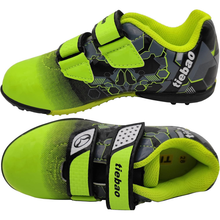 Дитячі футбольні бутси для гри на твердих ґрунтових покриттях, розмір 25-37, зелені