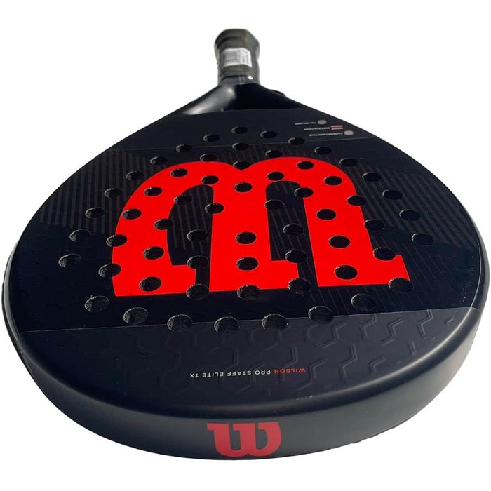 Падель ракетка Wilson Pro Staff Elite TX WR069411U, унісекс, чорна, розмір 2 EU