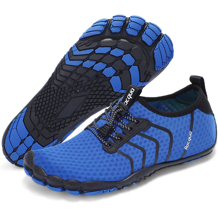 Чоловічі та жіночі водяні шльопанці з сітчастої тканини, barefoot, 45 EU, Wz111 Blue