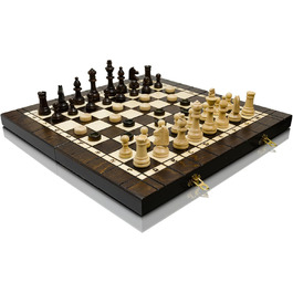 Набір 3в1 Шахи, Нарди, Дама Master of Chess XL 40 см, ручна робота, дорожній набір для дітей і дорослих