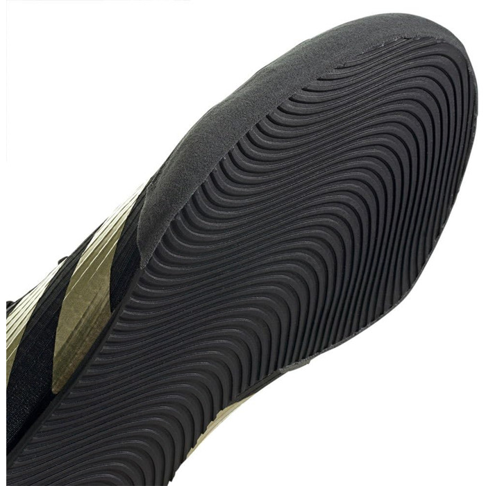 Кросівки adidas Box Hog 4 Unisex, 38 EU, чорний, золотий, сірий, чорно-сірий