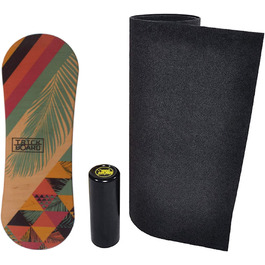 Тренувальний балансборд Trickboard Summer: дошка, ролик, килимок, наклейка – для скейтборду, серфінгу, сноуборду, вейкборду