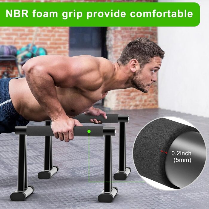 Віджимальні ручки Dolibest для калістеніки, фітнесу та йоги. Паралелетки для віджимань, стійка для перекидання, ручки для віджимань з дерева, 2 шт., середній розмір, для дому та спортзалу