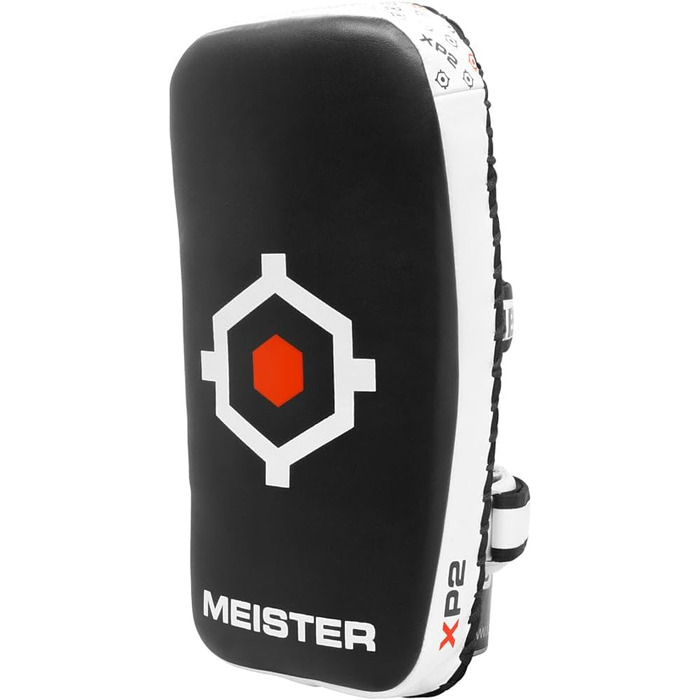 Професійна тайська лапа Meister XP2 для кікбоксингу та ММА, вигнута, шкіра, 14.5х7.5х4.5 дюйма, одна штука