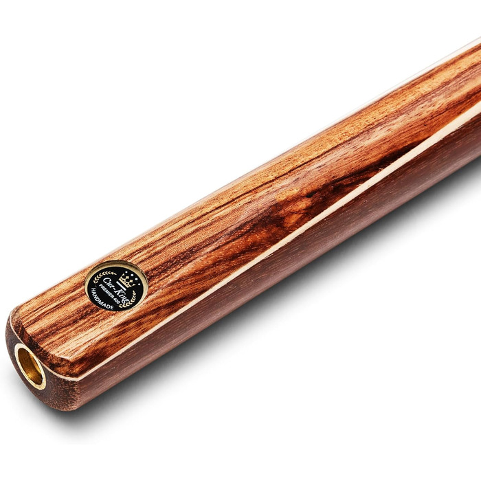 Cue-King Premier 400: Більярдний кий преміум-класу, ручної роботи, 144.8 см, 510 г, 3/4 з чохлом, з деревом Zebra, Hardcase, подовжувач, мікрофібровий рушник для кия, снукерний/пульний кий