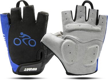 Велосипедні рукавички ONTYZZ: фітнес, тренування, для жінок та чоловіків, спортивні, безпальцеві, XL, блакитні