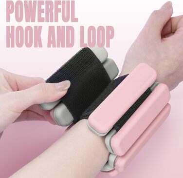 Набір обтяжувачів для ніг Sportneer 2шт (0,5 кг та 1 кг) для йоги, танців, аеробіки (рожевий)