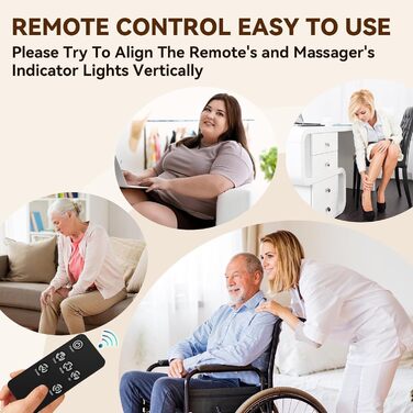 Масажер для ніг з підігрівом WERTYI Shiatsu, глибокий масаж, компресія, мульти-режими, пульт ДК, подарунок для чоловіків та жінок