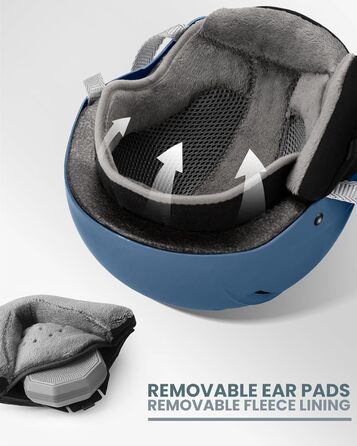 Шолом гірськолижний OutdoorMaster Kelvin II MIPS синій матовий - для чоловіків, жінок та підлітків