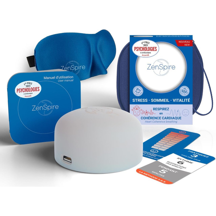 Набір для акупунктури Zen-Paket: біомат Climsom Zen + дихальний тренажер Zenspire V2 Coach для серцевої когерентності