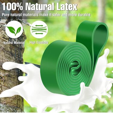 Фітнес-гумки WuGU: набір з 4 рівнями опору для силових тренувань, йоги та пілатесу (жовтий, оранжевий, зелений, синій)