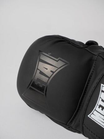 Рукавички для MMA METAL BOXE з великим пальцем, чорні, розмір L