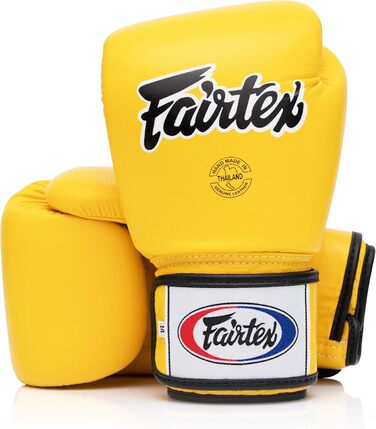 Професійні боксерські рукавички Fairtex з шнурівкою, шкіряні, для муай-тай та боксу