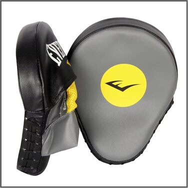 Лапи для боксу Everlast Evergel Mantis, унісекс, захист рук, сірі/жовті, універсальний розмір
