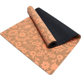 Килимок для йоги Yoga Design Lab з корка, екологічний, для хот-йоги, бікраму, аштанга, інтенсивних тренувань, преміум-якість, з ременем