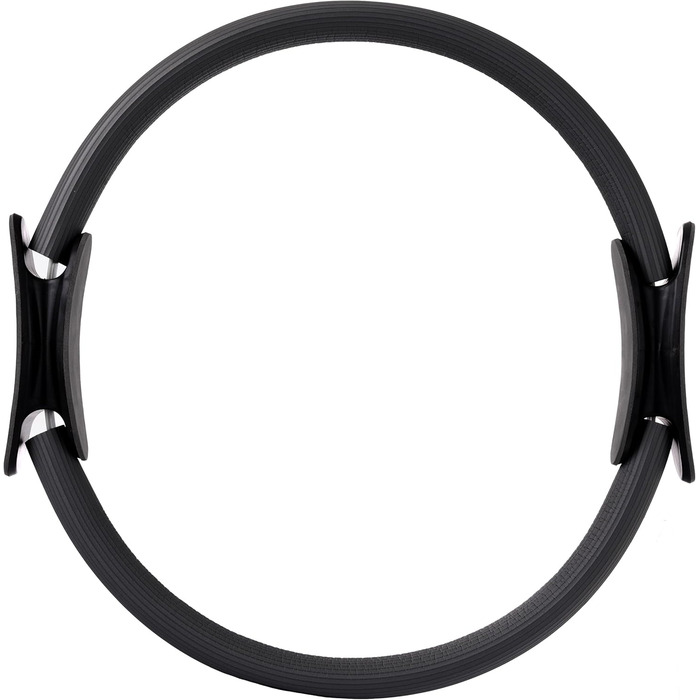 Пілатес кільце Fizyo 38 см, легке, з подвійною ручкою, преміум Magic Circle для йоги та фітнесу, сірий