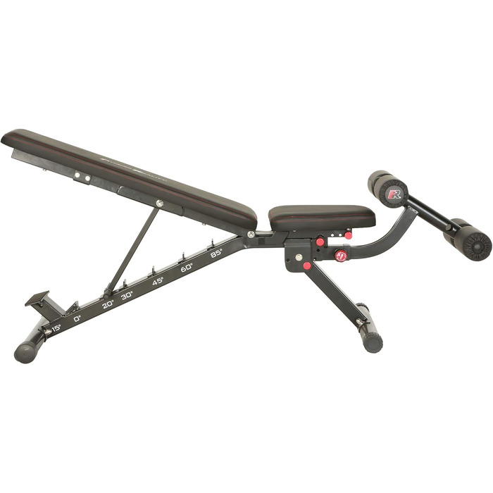 Лава для жиму Fitness Reality 2000 Super Max XL, вантажопідйомність 386 кг, знімний упор для ніг, без зазору між спинкою та сидінням