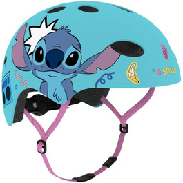 Дитячий велошолом Seven Polska Disney Stitch, для роликів та скейтборду, 52-56 см, від 6 років