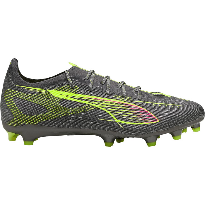 Футбольні бутси PUMA Ultra 5 Pro FG/AG (41 EU) - Матовий сріблястий, жовтий, червоний