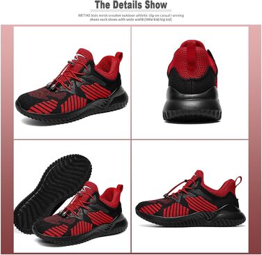 Дитячі кросівки VITIKE для хлопчиків та дівчаток, 37 EU, рожево-чорні