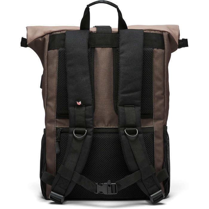 Рюкзак Ela Mo Rolltop, пісочний та оливковий, міський, водостійкий