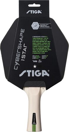 Ракетка для настільного тенісу STIGA Cybershape 1-Star – унікальна форма, оптимальний контроль