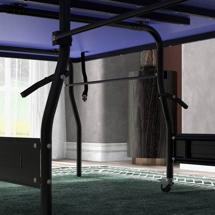 Складаний стіл для настільного тенісу середнього розміру з сіткою, 3 м'ячами та ігровим полем товщиною 12 мм