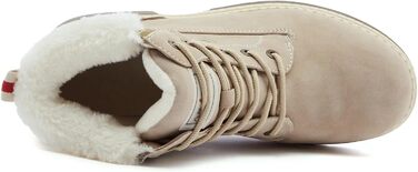 Черевики для туризму та зимові черевики ANJOUFEMME для жінок, водонепроникні та теплі зимові черевики для активного відпочинку, трекінгу та зимових прогулянок (42 EU, A19 Pelzbeige)