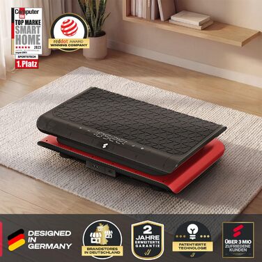 Віброплатформа Sportstech sVibe Lite (Red) для дому: схуднення, спалювання жиру, нарощування м'язів, тренування всього тіла (до 120 кг)