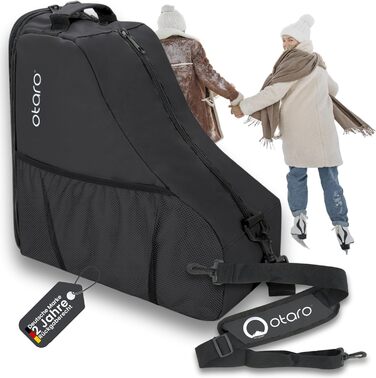 Чохол для ковзанів Otaro: водовідштовхуючий та міцний | Для дітей та дорослих, для роликів та ковзанярського спорядження (Чорний)