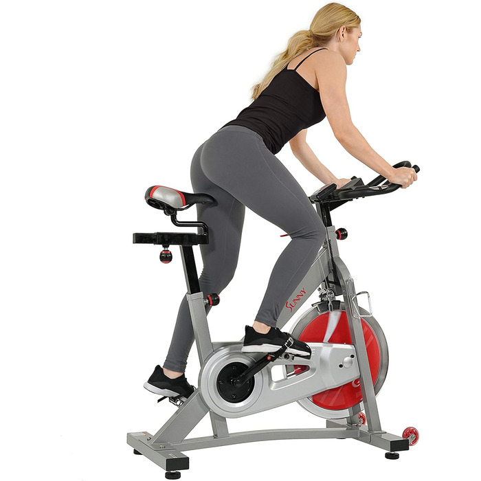 Велотренажер Sunny Health & Fitness Pro II з тримачем для пристроїв та розширеним дисплеєм, SF-B1995, для дому