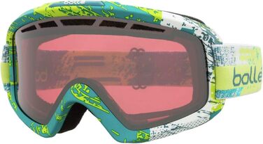 Гірськолижна маска Bollé Nova II Matte Zenith Vermillon Gun M-L Lime