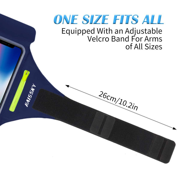 Спортивний браслет для телефону Guzack: універсальний, для бігу, до 6.9' (iPhone, Samsung, Huawei, Xiaomi)