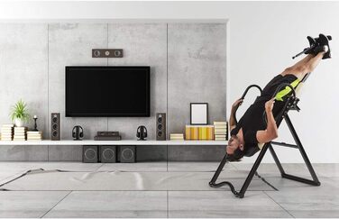Інверсійний стіл Klarfit Ease Delux для спини, до 136 кг, чорний/бежевий