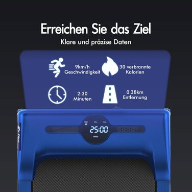 Walkingpad Laufband BLACK LORD SL9 - біговий доріжка, портативна, до 16 км/год, нахил до 9%, LED-дисплей, Bluetooth, для дому та офісу