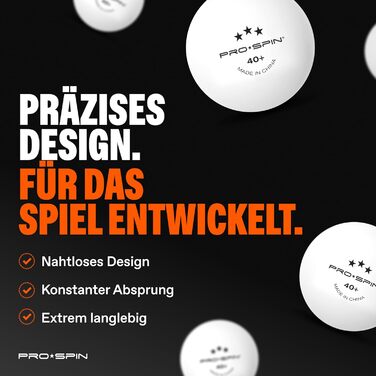 PRO-SPIN Набір для настільного тенісу – Преміум ракетки, м'ячі 3 зірки, сумка для зберігання (4 гравці) | Різні кольори (фіолетовий/блакитний/м'ятний/зелений)