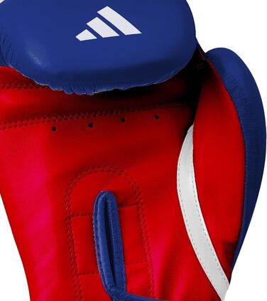 Боксерські рукавички Adidas Speed Tilt 250 - з технологією TILT, чорно-білі (10 oz, синьо-червоні)