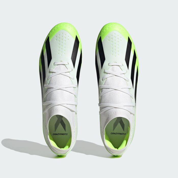 Кросівки футбольні Adidas X Crazyfast.3 FG (46 2/3 EU) - Cloud White/Core Black/Lucid Lemon