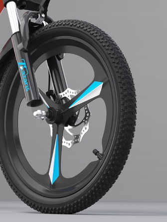 Дитячий велосипед 16 дюймів з дисковими гальмами, допоміжними колесами, амортизатором, захисним кожухом та LED-ліхтариком