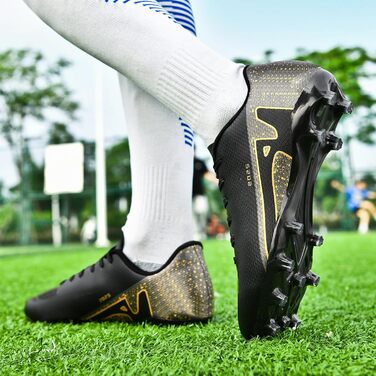 Футбольні бутси KUUK для штучного газону та залу, чоловічі та дитячі. Тренувальні бутси для гри в залі та на вулиці. Білі та чорні моделі (46 EU, 2286 Ag)